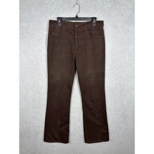 Vintage Levis 517 Sta Prest Pants Mens 33x32  Brown Bell Bottom Flare Disco 70s